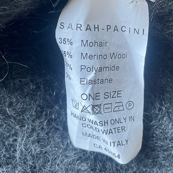 Sarah Pacini Charcoal V-Neck Sweater - Picture 8 of 8